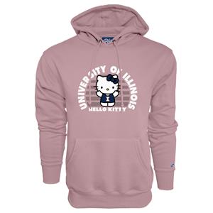 Image of ILLINOIS HELLO KITTY SHINE A LIGHT HOODIE -  dustypink